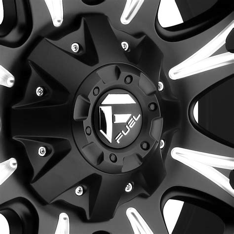 Fuel® D513 Throttle 1pc Wheels Black With Milled Accents Rims