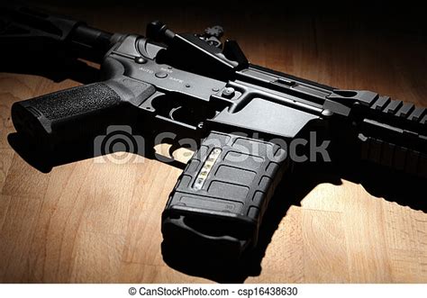 Stock Photos Of Ar 15 M4a1 Carbine Close Up Weapon Series Custom