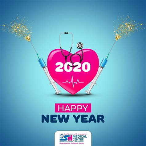 Happy New Year 2020 Hospital Creative Poster For Facebook And Instagram Creative Posters New