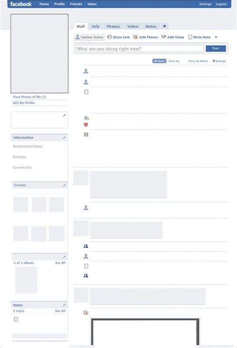 7 Amazing Blank Facebook Templates Doc Ppt Free