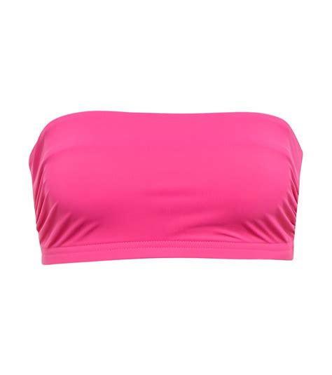 Karla Colletto Bandeau Bikini Top In Pink Modesens