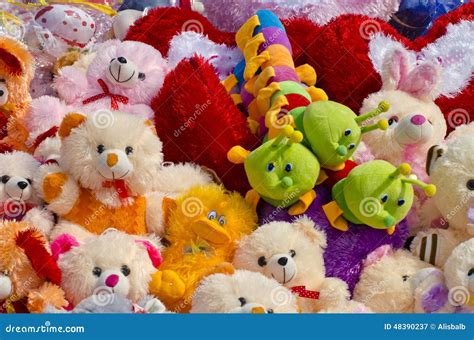 Beautiful Kids Toys Group In Market Stock Image Image Of Stack