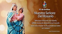 ¡Hoy celebramos el día de la Virgen del Rosario! – Obispado Castrense ...