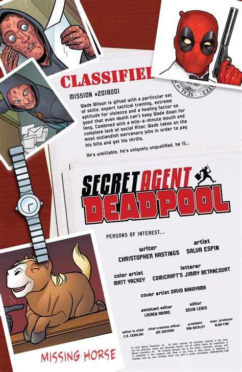 Deadpool Secret Agent Deadpool 001 2018 Read All Comics Online