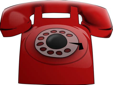 Clipart Red Phone
