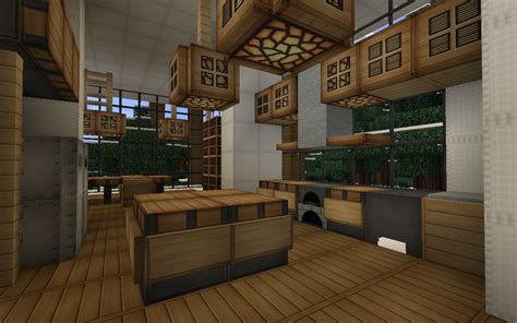 Small kitchen interior design 1 minecraft map. Modern House Series 3 Minecraft Map