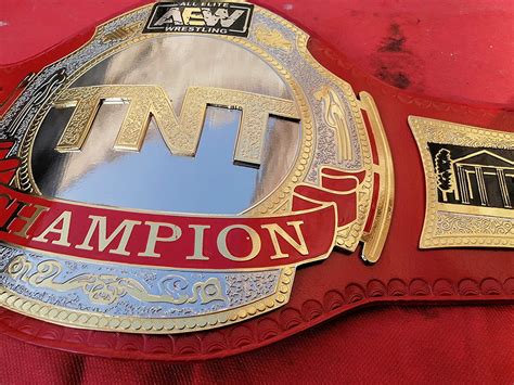 Tnt Aew Championship Belt Replica Wrestling Genuine Leather Zinc Brass