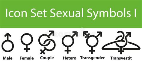 Icon Set Sexual Symbols I Stock Vector Illustration Of Female 99250903