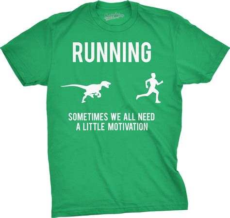 Mens Running Motivation T Shirt Funny Running T Shirts Sarcasm Humor