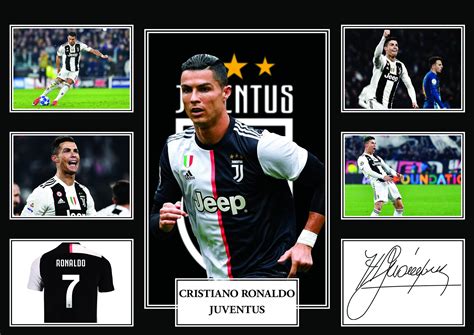 Cristiano Ronaldo Juventus Signed Photo Print Autograph Poster A4
