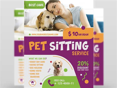 Pet Sitting Flyer