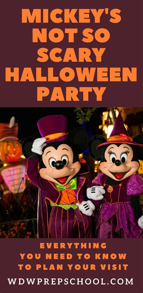 2023 Mickeys Not So Scary Halloween Party Map Best Dates Disney