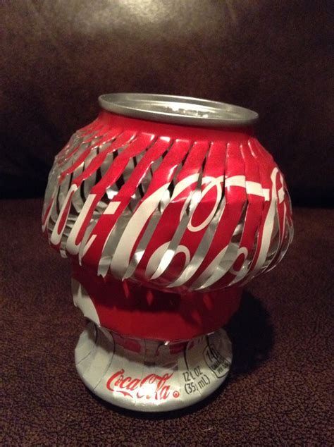 Cool Coke Can Candle Holder Soda Can Crafts Coke Can Crafts Recycling