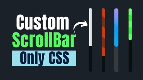 Custom Scrollbar Using Only Css Css Tips Tricks Youtube