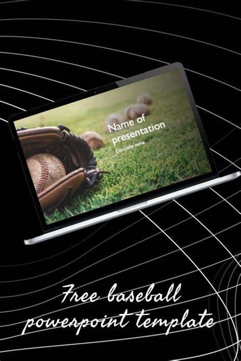 Free Green Baseball Powerpoint Template Masterbundles