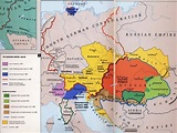(1849-1868) The Habsburg Empire | Historical maps, Europe map, Empire