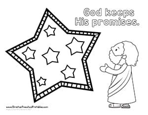 Free, printable coloring page about god's promise to abraham. Abraham Bible Printables - Christian Preschool Printables