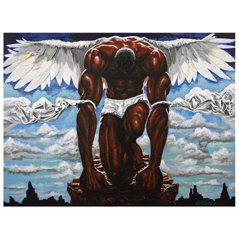 guardian angel dion pollard artwork art gives me life in 2020 black angels angel art african