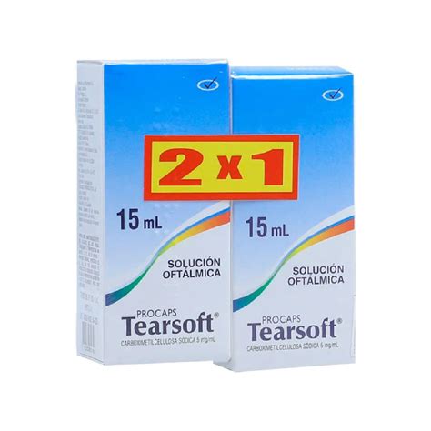 Tearsoft Carboximetilcelulosa Solucion Oftal Frasco X 15 Ml Pague 1