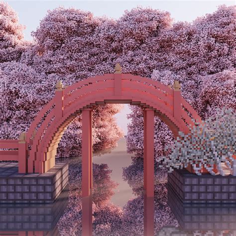 Cherry Blossom Bridge Rvoxel