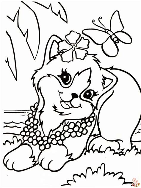 Lisa Frank Coloring Pages Free Printable Gbcoloring