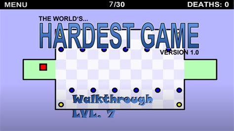 The Worlds Hardest Game Walkthrough Level 7 Youtube