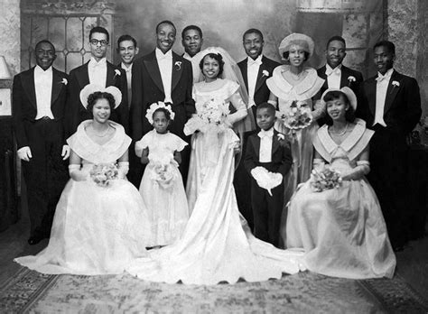 Vintage 1950sgreat Aunt Thelmas Wedding Photo African American