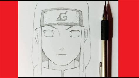 How To Draw Neji Hyuga Naruto Step By Step Youtube