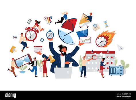 Business Concept Of Time Management Productivity Organize People