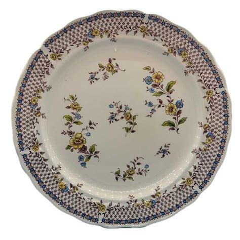 Grindley Floral China Royal Tudor Lattice Design Serving Platter