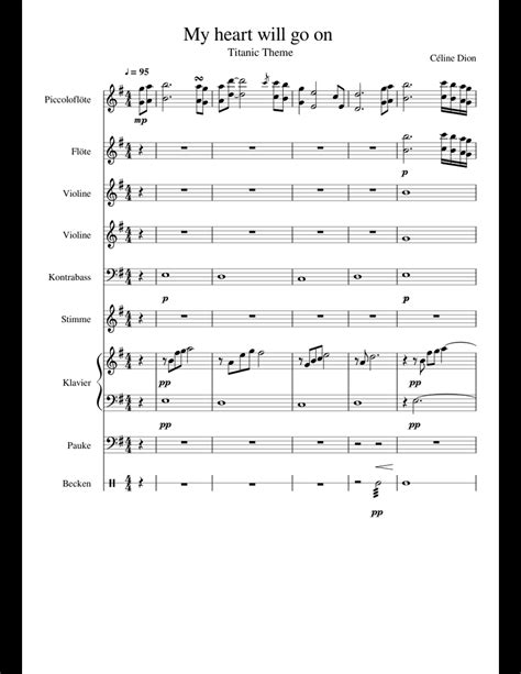 Maybe you would like to learn more about one of these? My heart will go on sheet music for Flute, Violin, Piano ...