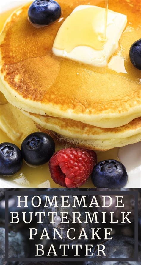 Homemade Buttermilk Pancake Batter Recipe Is One Everyone Needs To Have