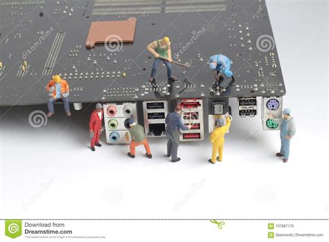 Repair Boardteamwork And Technology Concept Stock Photo Image Of