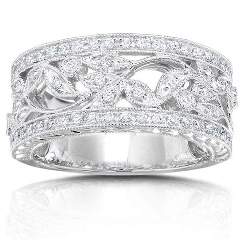 Wide Diamond Wedding Bands For Women 