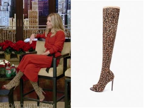 Live With Kelly And Ryan December 2019 Kelly Ripas Leopard Peep Toe