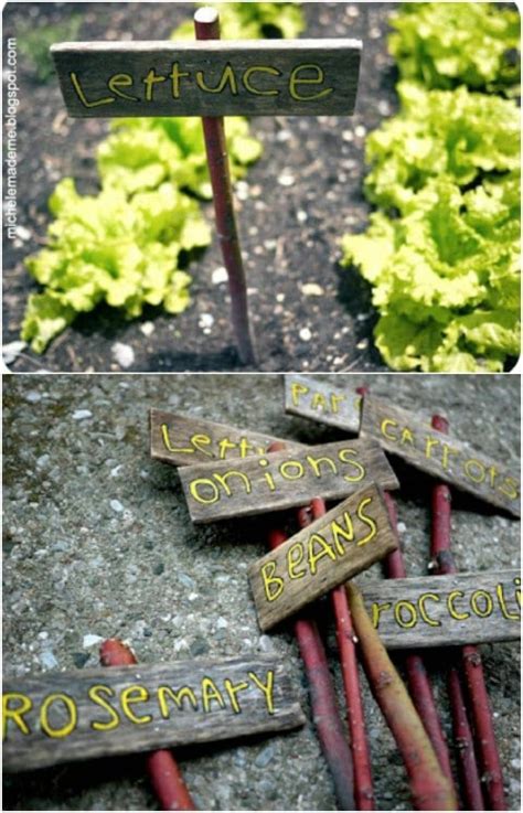 25 Diy Garden Markers To Organize And Beautify Your Garden Diy And Crafts