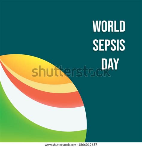 Vector Illustration World Sepsis Day Observed Stock Vector Royalty