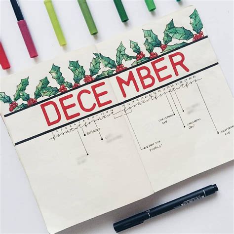 49 Stunning December Inspired Bullet Journal Spreads   December Plan with me Video! | December 
