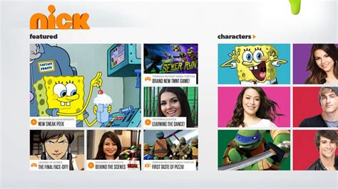 Nickalive Nickelodeon Usa Unveils Brand New Windows 8 App Called The