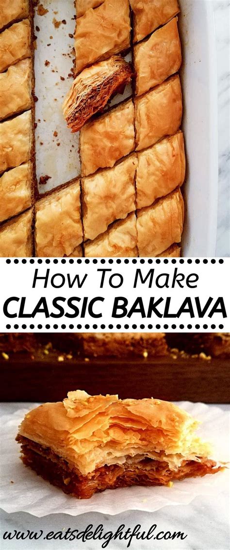 How To Make Baklava At Home Homemade Baklava Recipe Baklava Recipe