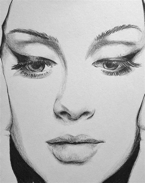 Adele By Tiarnana Face Sketch Face Drawing Pencil Art Pencil