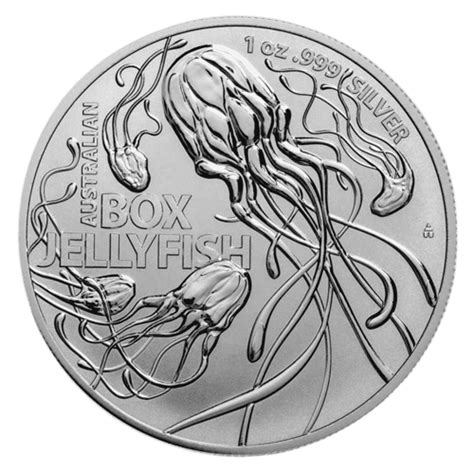 2023 1 Oz Australian Box Jellyfish Silver Coin Brisbane Bullion