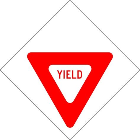 Yield Symbol Roll Up Sign 48 From Trans