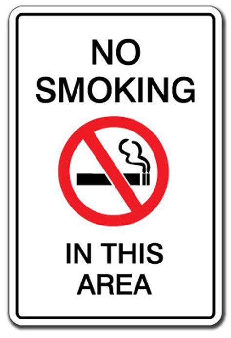 No Smoking In This Area Warning Sign Non Smoke Signs Etsy Singapore