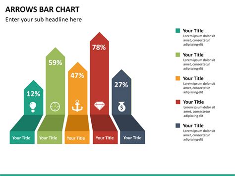 Arrows Bar Chart Powerpoint Template Ppt Slides Sketchbubble