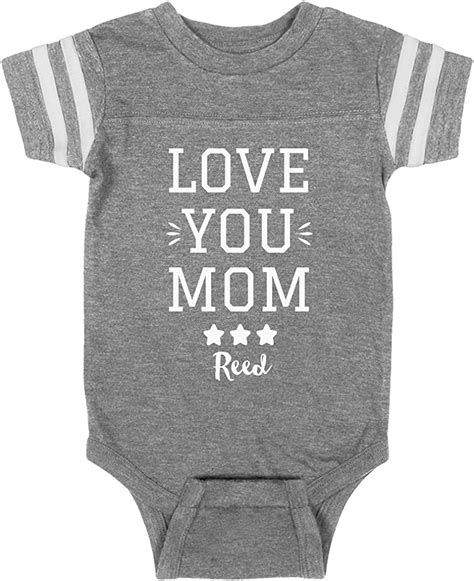 Love You Mom Star Reed Infant Bodysuit Infant Rabbit Skins