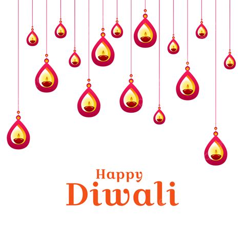 Happy Diwali Hanging Greeting Diya Diya Diwali Diwali Festival Png