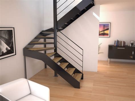 Nos techniciens seront à même de vous conseiller sur une panoplie d'essences de bois, de teinte, de fini et de multiples choix de barreaux et de main courante disponible pour votre escalier d. Modèle d'escalier design à Lyon | Escalier demi tournant ...