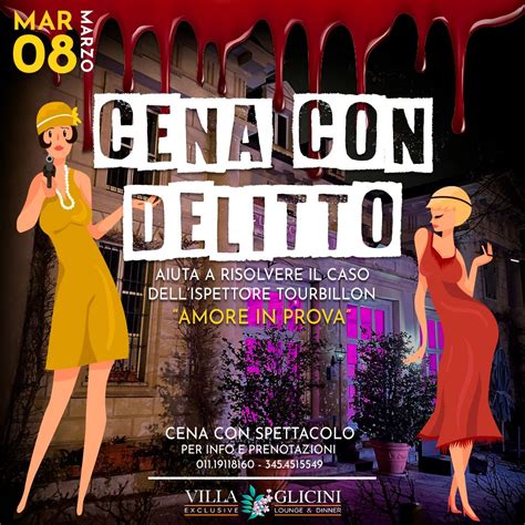 Cena Con Delitto Eventi A Torino Villa Glicini Festa Della Donna