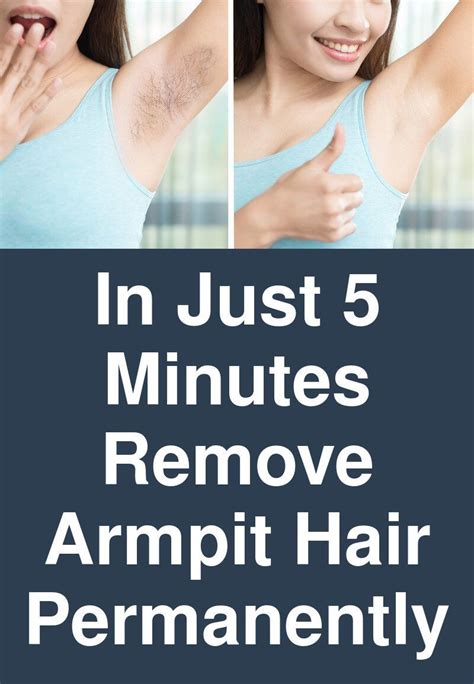 In Just Minutes Remove Armpit Hair Permanently In With Images